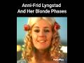 Anni Frid Lyngstad In Her Blonde Phases