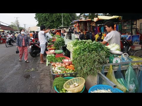 Evening Street Food @Garment Factory - Evening Daily LifeStyle of Vendors Selling Food on The Street