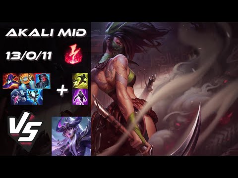 MID Akali vs Syndra - EU Challenger Patch 25.S2.8