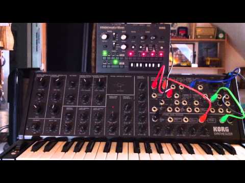 Korg MS20 + Monotribe = Chatting at the Henhouse !