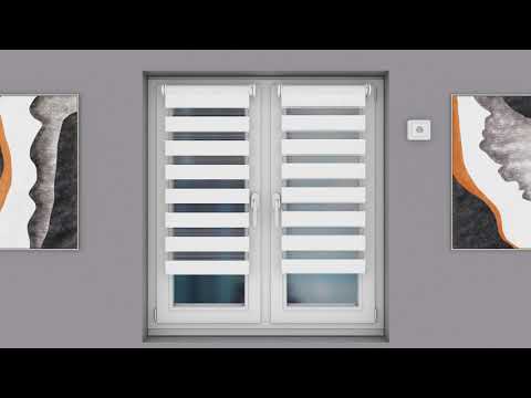 Elektro Rollo Doppelrollo klemmfix ohne Bohren