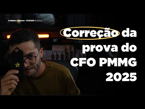 Correção da Prova do Curso de Formação de Oficiais 2025 | Live | CFO PMMG 2025