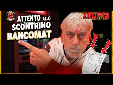 ATM WITHDRAWAL: The RECEIPT SCAM is EMPTYING accounts across Italy.