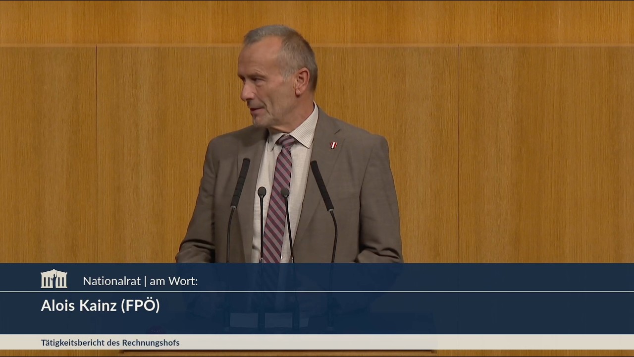 Alois Kainz - Tätigkeitsbericht 2025 des Rechnungshofes - 23.9.2026