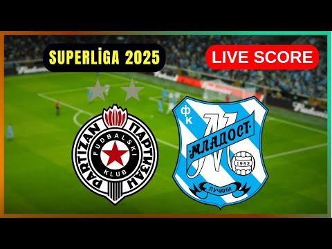 🔴 FK Partizan Beograd vs FK Mladost Lučani | УЖИВО Mozzart Bet SuperLiga | Live Score Update
