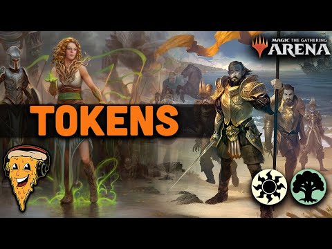 Selesnya Tokens - HUGE board states & MASSIVE attacks! - MTG Arena Explorer Anthology Gameplay