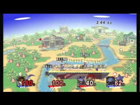Genesis 2: Earth (Pit) & Rain (Meta Knight) vs. Trela (Lucario) & Zori (Olimar) - SSBB