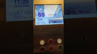 30 seconds from 28th to 79th floor Landmark81 Vietnam HCMC