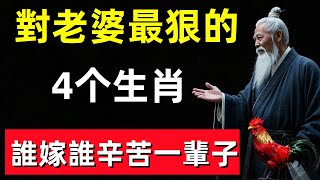 對老婆最狠的4个生肖，誰嫁誰辛苦一輩子！#修行思維 #修行 #福報 #禪 #道德經 #覺醒 #開悟 #禅修