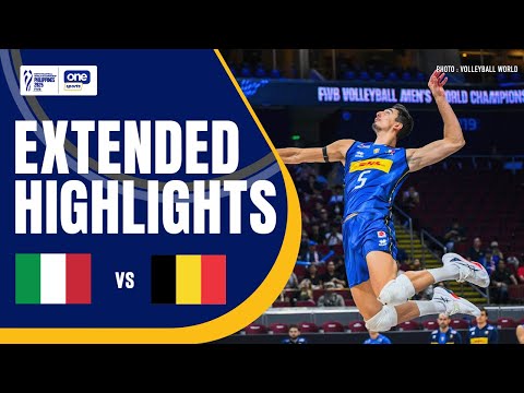 ITALY vs.  BELGIUM | EXTENDED HIGHLIGHTS | 2025 FIVB MEN’S WORLD CHAMPIONSHIP | SEPT 23, 2025