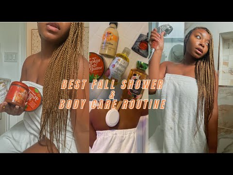 MY FALL SHOWER & BODY CARE ROUTINE! HOW TO LOTION YOUR BACK | GET RID OF DRY SKIN & BODY ODOR