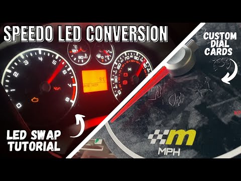 Instrument Cluster/Clocks/Speedo LED Conversion + Custom Dial Cards | Fiesta MK6 ST150
