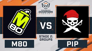 OWCS NA Stage 2 - Groups Day 2 | M80 vs PXG: PIP