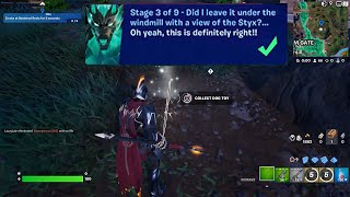 How to EASILY Did I Leave It Under The Windmill With a View of The Styx in Fortnite locations Quest!