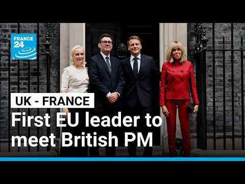 France's Macron meets UK PM Burnham at Downing Street