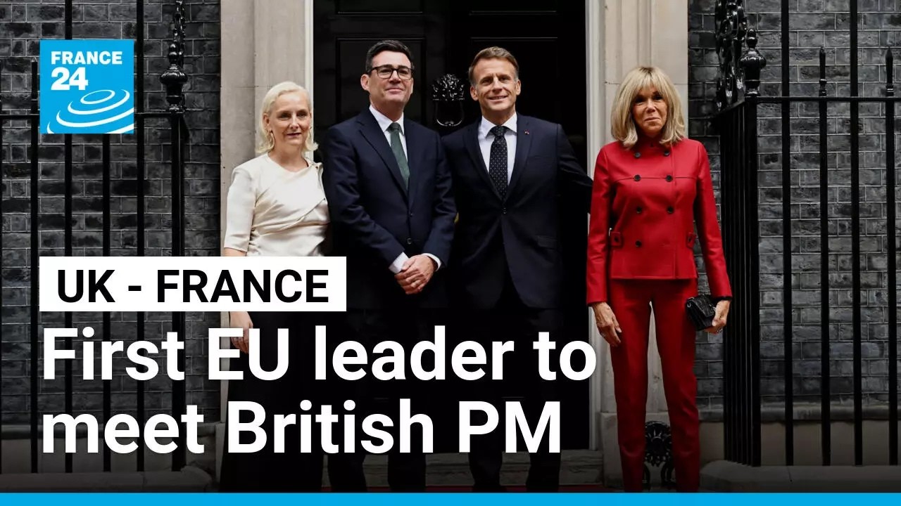 France's Macron meets UK PM Burnham at Downing Street • FRANCE 24 English