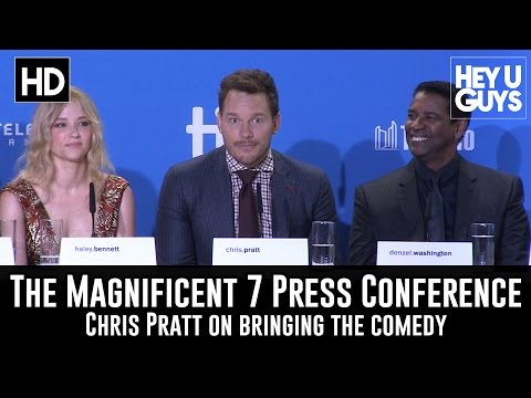 Chris Pratt on Bringing Comedy to The Magnificent Seven (TIFF 2016)
