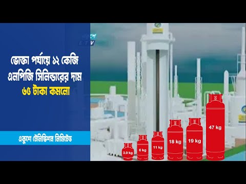 ভোক্তা পর্যায়ে ১২ কেজি এলপিজি সিলিন্ডারের দাম ৬৫ টাকা কমলো | LPG Price low | ETV News