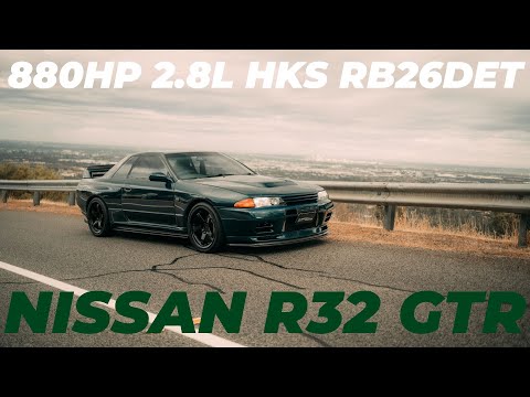 Nissan Skyline R32 GTR - 880 Horsepower HKS 2.8L Green Machine - #gtr #r32 #hks #nismo #godzilla