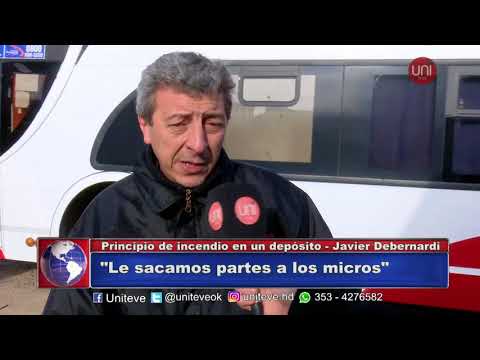 Principio de incendio en los talleres de Coata Córdoba