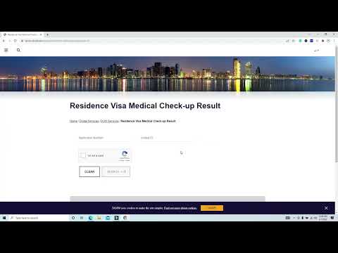 Part of a video titled How to check the result of a visa medical check-up online in the UAE?