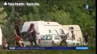 Teuf - Techno Sombrero - reportage france 3 ( rave party / free party / teknival / teuf )