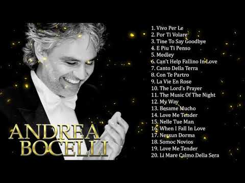 The Best Songs of Andrea Bocelli 2020 - Andrea Bocelli 20 Greatest Hits Full Album Playlist 2020