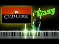 Castle Rock Entertainment Intro Easy Piano Tutorial 50 Speed
