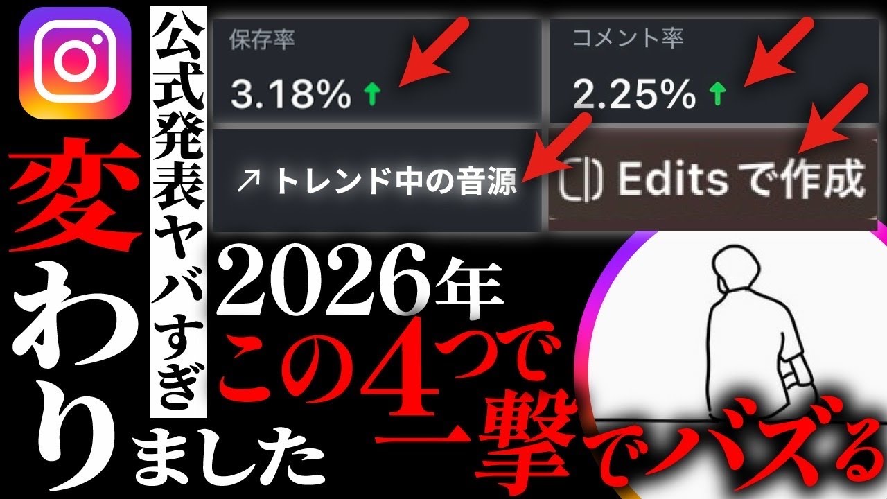 【公式発表】2026年インスタ大激変します。新機能がやばい