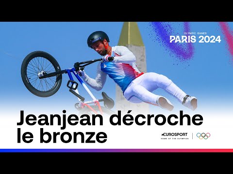 JO PARIS 2024 - Un run époustouflant mais seulement le bronze pour Anthony Jeanjean en BMX freestyle