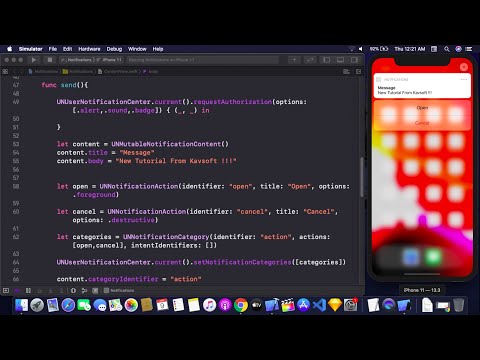User Notification In SwiftUI - Actions And Categories To Notifications In SwiftUI - SwiftUI Tutorial