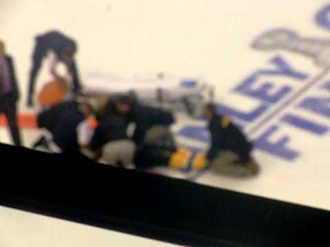 2011 Stanley Cup Finals Game 3. Horton hurt