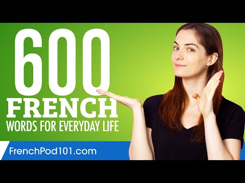 600 French Words for Everyday Life - Basic Vocabulary #30