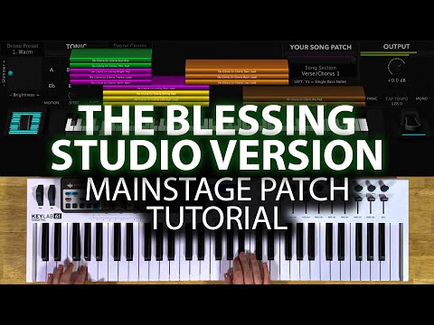 The Blessing (Studio Version) MainStage patch keyboard tutorial- Kari Jobe
