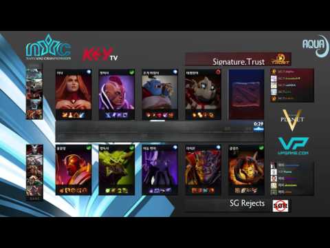 Nanyang Championships 동남아 예선 1라운드 Signature.Trust vs Singapore Rejects 2경기