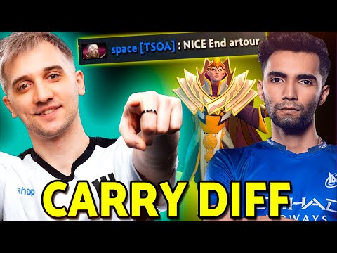 Arteezy Insane COMEBACK against Sumail Invoker! (Crazy END)