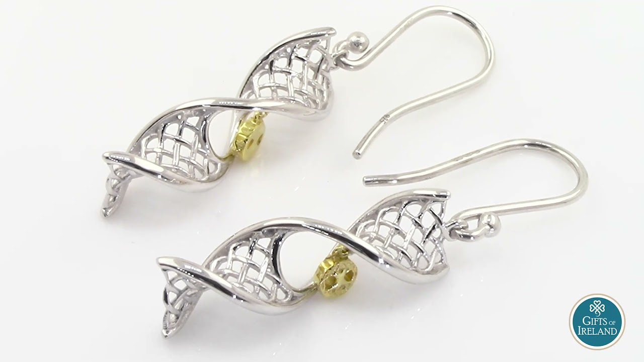 Watch video Celtic DNA Sterling Silver Tree of Life Earrings Now Celtic DNA Sterling Silver Tree of Life Earrings