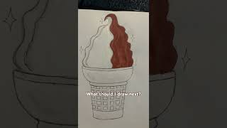 Ice Cream Twist Drawing! #art #drawing #icecream #twist