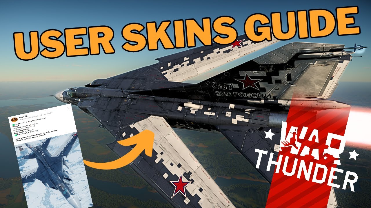 War Thunder User Skins Tutorial