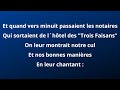 Les Bourgeois - Jacques Brel (paroles)