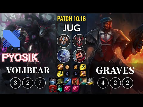 DRX Pyosik Volibear vs Graves Jungle - KR Patch 10.16