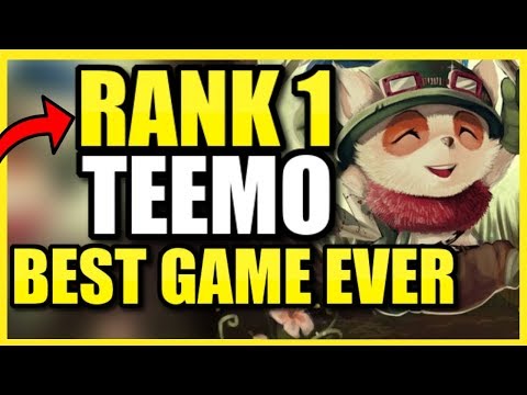 RANK 1 TEEMO'S GREATEST GAME OF HIS LIFE! (ABSURD HIGH-ELO 1V9 CARRY) - League of Legends