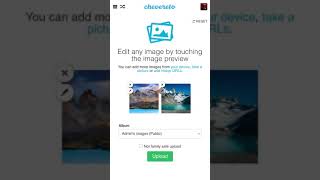 Chevereto upload demo