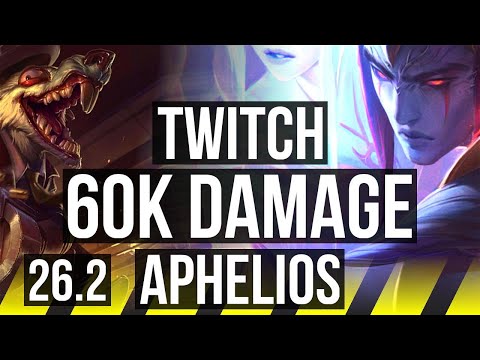 TWITCH & Braum vs APHELIOS & Thresh (ADC) | 60K damage | KR Master | 26.2
