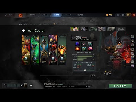 dota2core Ame Wraith King -  Secret vs PSG.LGD - TI 10