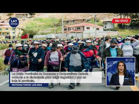 Cañar se moviliza: Gran marcha contra la inseguridad y amenazas con explosivos