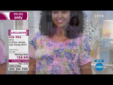 HSN | Aria Sleepwear 04.03.2019 - 05 AM