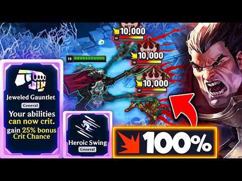 Darius Jeweled Gauntlet God Roll: 100% Crit True Damage Dunks - New Swing Augment