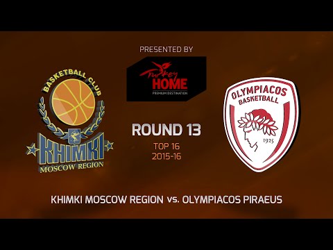 Highlights: Top 16, Round 13, Khimki Moscow Region 98-66 Olympiacos Piraeus