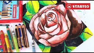 Pastelka STABILO woody 3 in 1 - hnědá